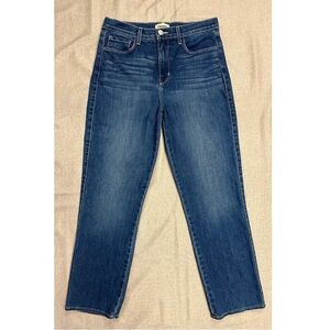 L'AGENCE Women's Blue High-Rise  Cigarette Jeans Size 28